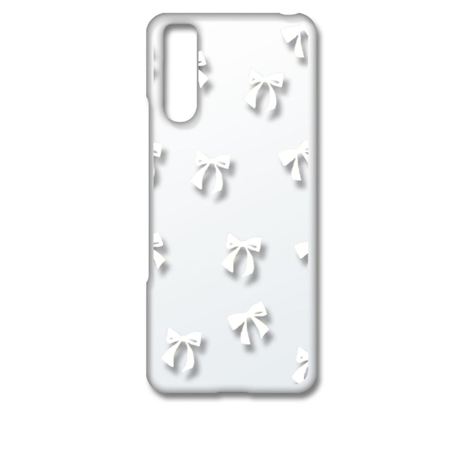 Xperia 10 III SO-52B SOG04 クリア ハードケース リボン