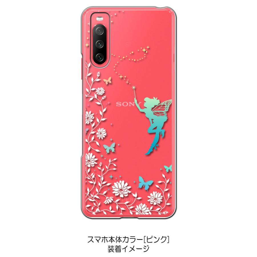 Xperia 10 III SO-52B SOG04 クリア ハードケース フェアリー キラキラ