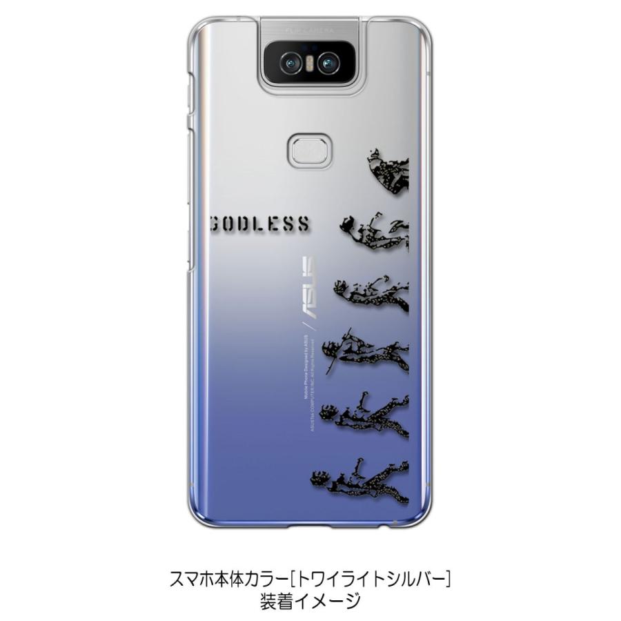 Zenfone6 ZS630KL Asus ゼンフォン6 クリア ハードケース 進化論 ロゴ スマホ ケース スマートフォン カバー カスタム ジャケット｜ss-link｜02