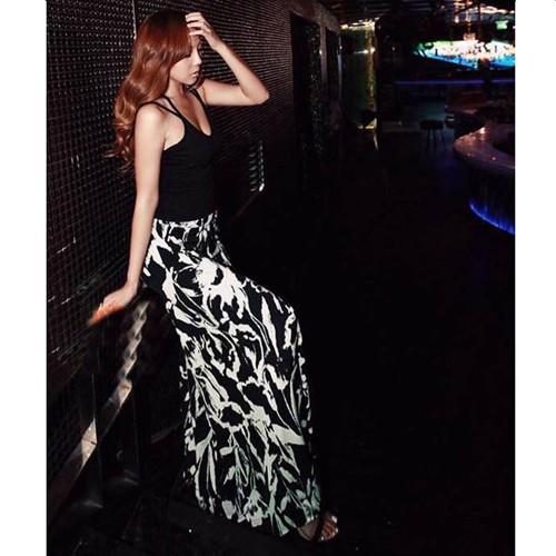 パンツ ガウチョパンツ レディース 2019 夏 夏物 サマー マキシ丈 ワイド フレア ブラック ボタニカル柄 S/M/L |  | 03