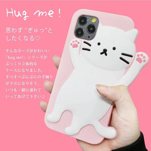 iPhone13 12 11 Pro XR SE2 AQUOS sense3 plus ケース 猫 シリコン