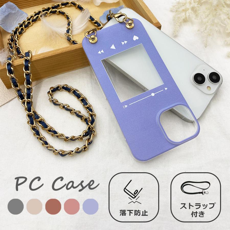 スマホショルダー Xperia 8 lite SOV42 Xperia8 エクスペリア8 ストラップホルダー クリア フォトフレーム柄 ニュアンスカラー |  | 01