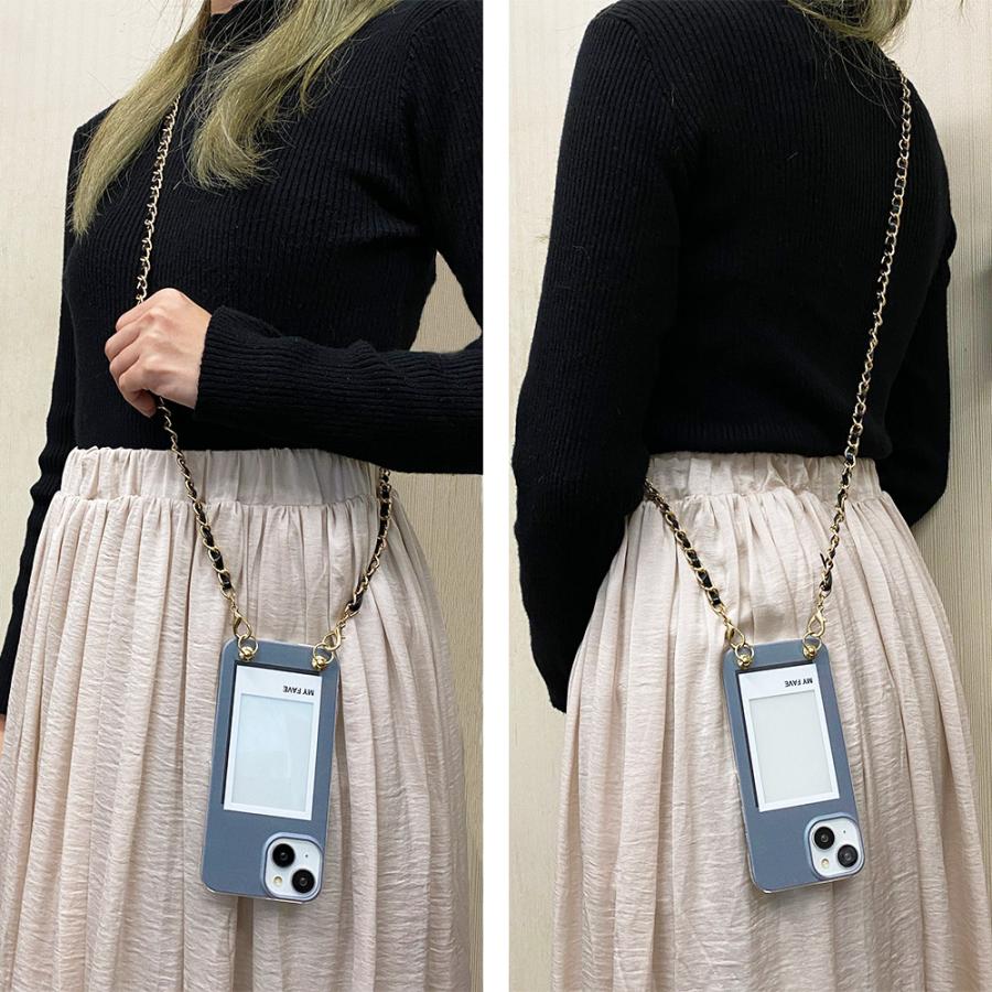 スマホショルダー Xperia 8 lite SOV42 Xperia8 エクスペリア8 ストラップホルダー クリア フォトフレーム柄 ニュアンスカラー |  | 03