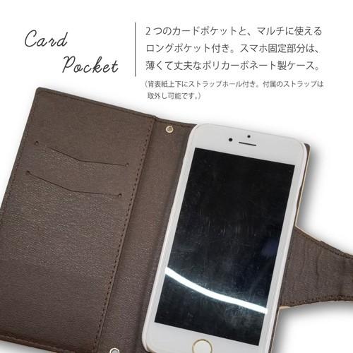 iPhone11 Pro スマホケース 手帳型 本革 リボン スカーフ チェーン ストラップ ファー｜ss-link｜04