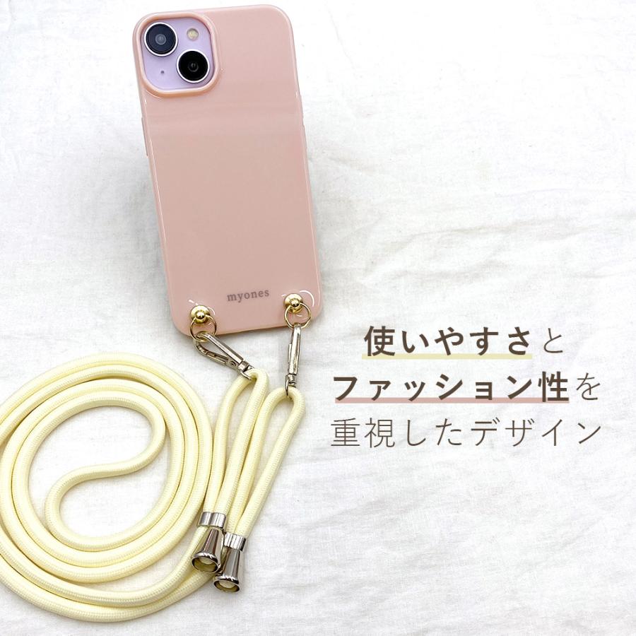 スマホショルダー myones ケース iPhone14 Pro Max plus kyv47 SO-41A SC-42A SH-41A F-01L iphone12 pro max 7 8 SE2 カバー くすみ ニュアンス おしゃれ｜ss-link｜06