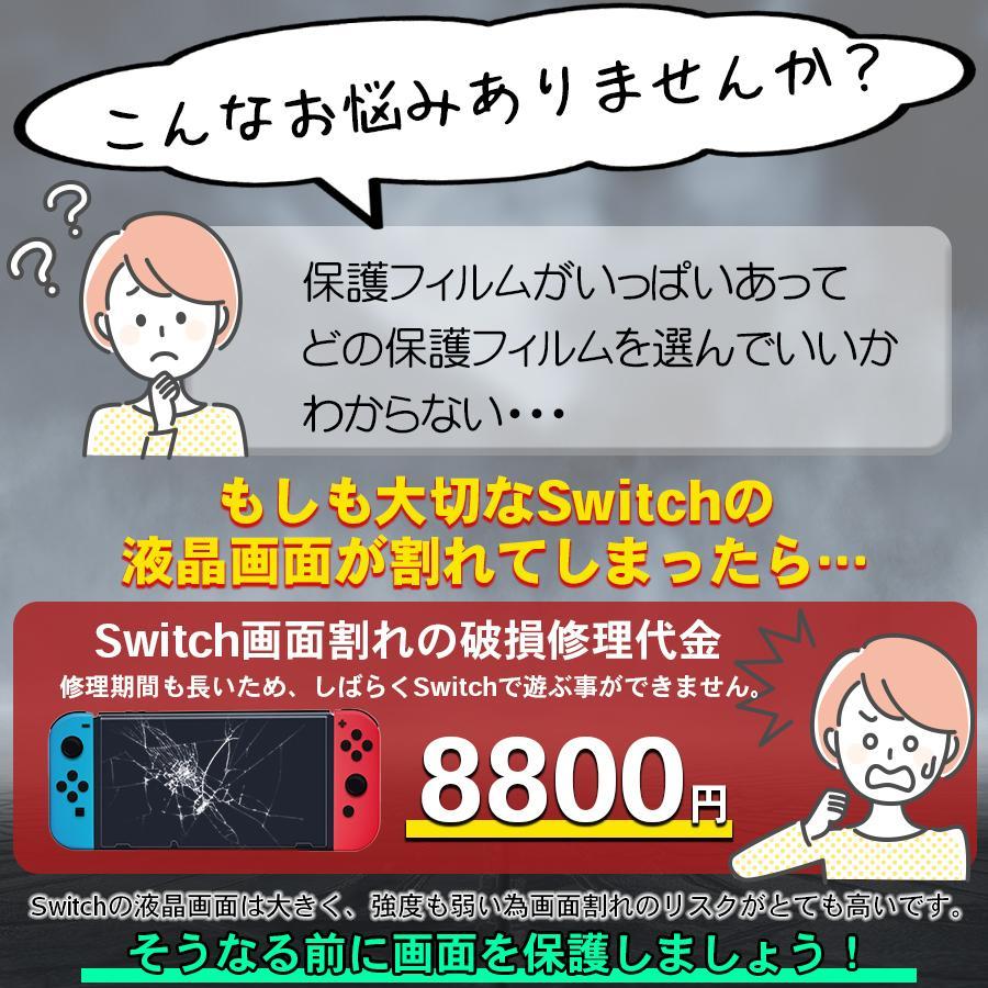 任天堂スイッチ 保護フィルム 有機ELモデル lite ブルーライトカット ガラスフィルム 画面保護シート Nintendo Switch｜ss-merge｜05