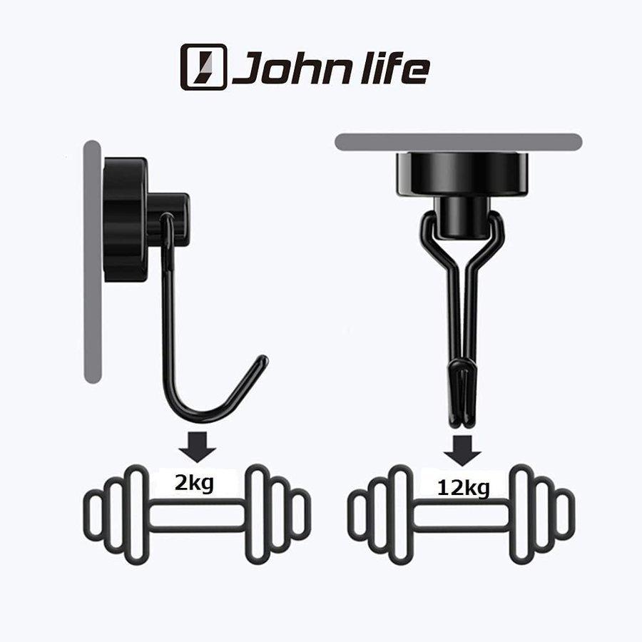 フック 強力フック 耐荷重5kg 防水 プッシュ式 2個セット 吸着