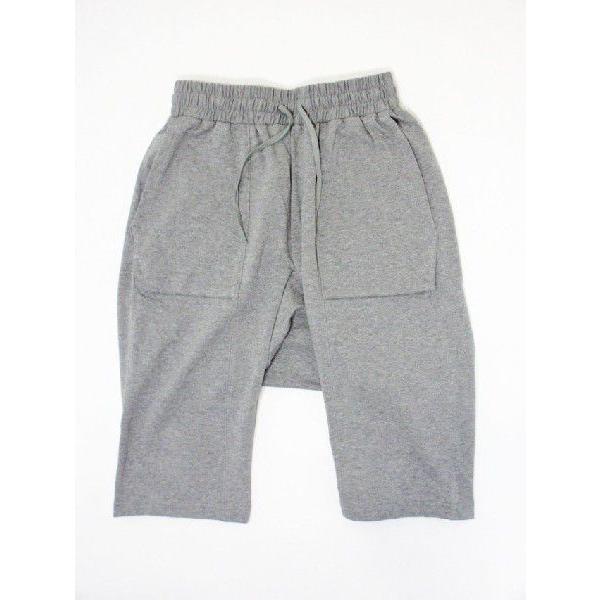 SALE!!　 BLACK APPLE (ブラックアップル) SWEAT SHORTPANTS (スウェットショートパンツ)　サルエル/GRAY｜ss-sc