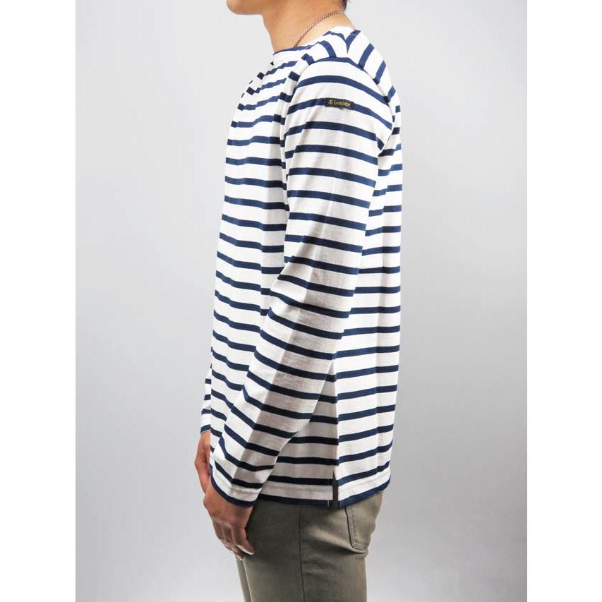 SALE!!   Le minor (ルミノア)  BASQUE LONG TEE (ロンT)　ボーダー  WHITE/NAVY｜ss-sc｜05