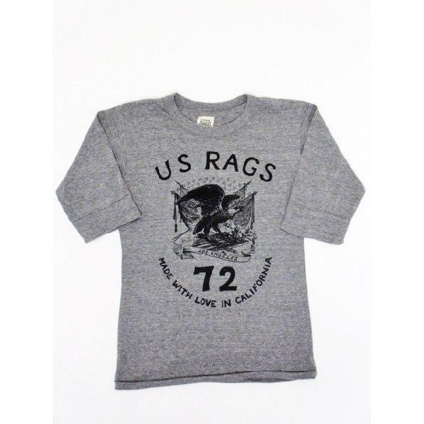 US RAGS (ユーエスラグス) 1/2Tee (５部丈Tシャツ) EAGLE | US RAGS
