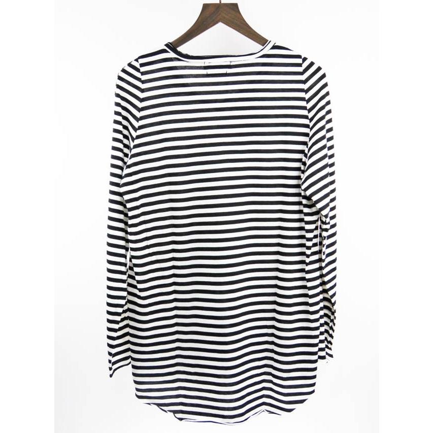 ボーダーロングＴシャツち様 SEAMS (シームス) BORDER LONG TEE (ボーダーロングTシャツ) ロンT
