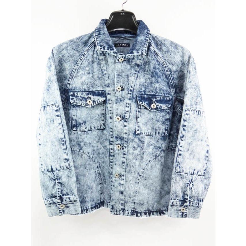 SEAMS (シームス) DROP SHOULDER ARMY DENIMJACKET (アーミーデニム 