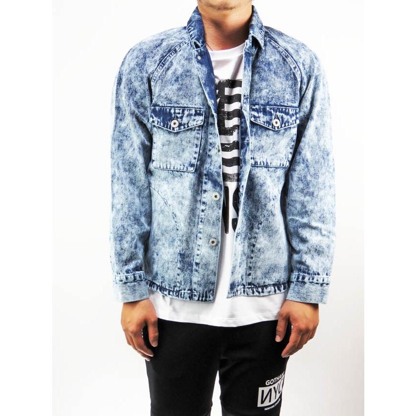 SEAMS (シームス) DROP SHOULDER ARMY DENIMJACKET (アーミーデニム 
