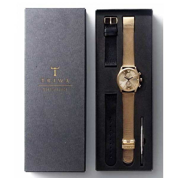 TRIWA (トリワ) WRIST WATCH (腕時計) SORT OF BLACK GOLD CHRONO (クロノグラフ)｜ss-sc｜05