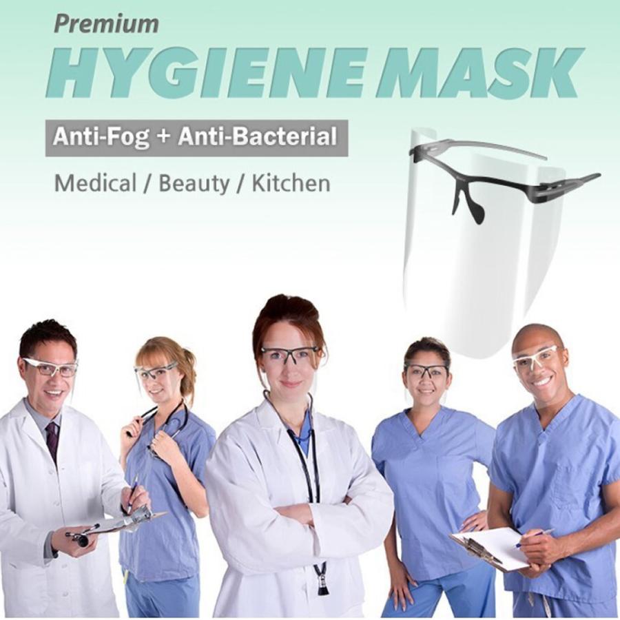 フェイスシールド Sview メガネ型 曇り止め+99.9%抗菌フィルム 飛沫感染防止 フェイスマスク | ブランド登録なし | 01