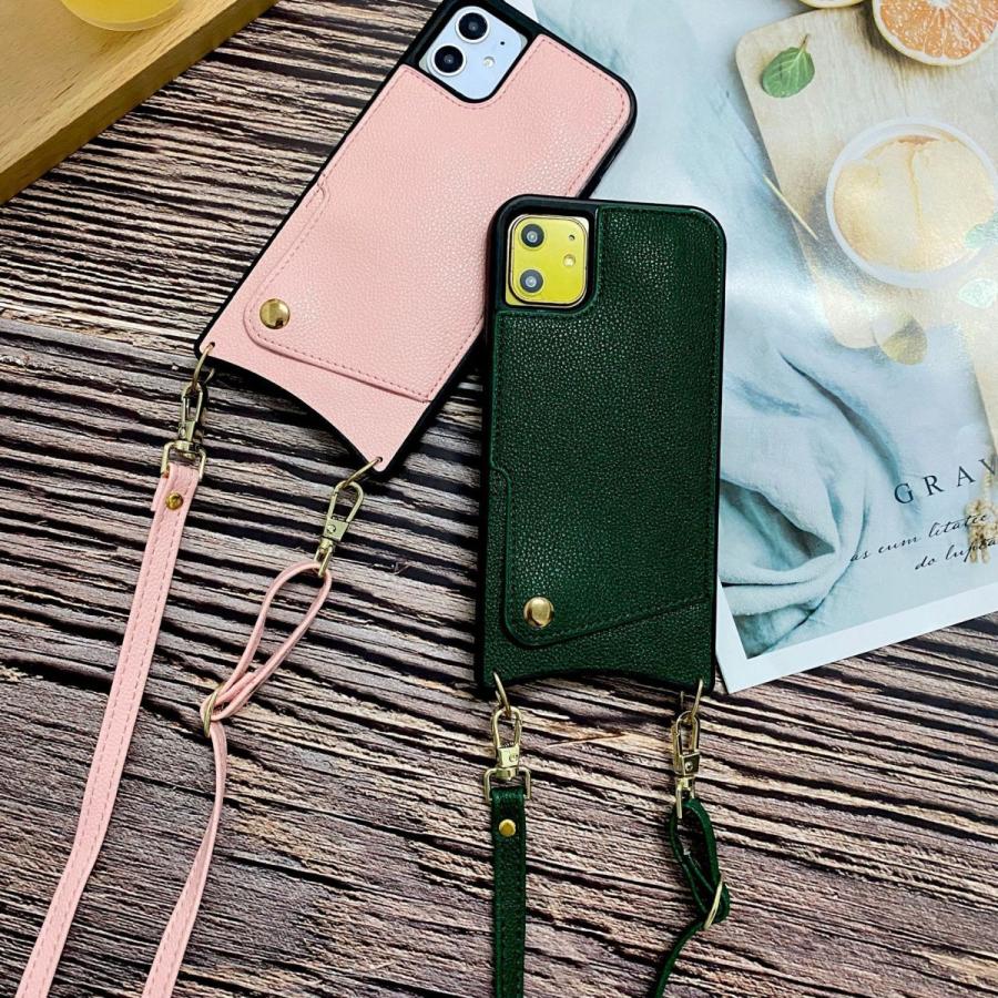 iPhone 12/12Pro/12ProMax ケース ショルダーストラップ 背面ポケット カードケース カバー スマホケース レザー バッグ | ブランド登録なし | 04