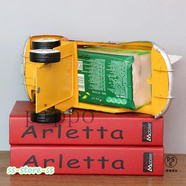 ティッシュケース ティッシュボックス 車型 カー モデル 工業風