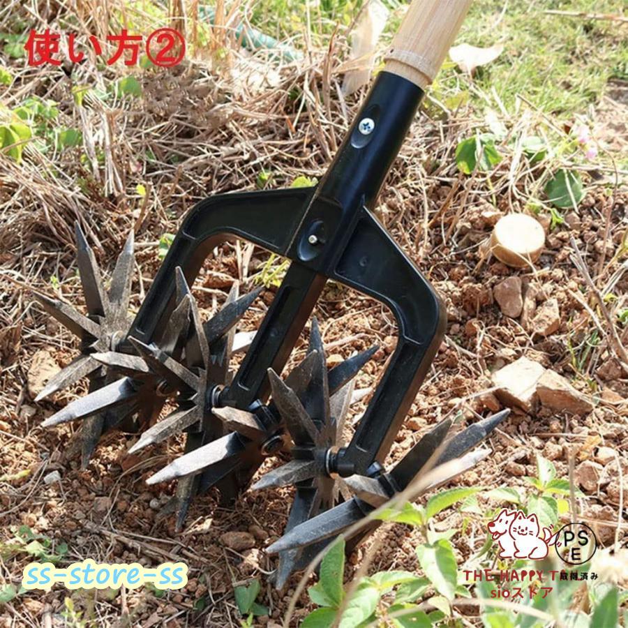 耕運機 手押し コードレス 庭園の道具 回転式 耕うん 手動式 耕運機 手押し コードレス 庭園の道具 回転式 耕うん 手動式