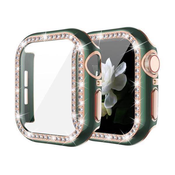 【店内全品|２点10%OFF】 アップルウォッチ カバー キラキラ 高級 45mm 44mm 42 mm 41mm 40mm 38mm ケース 防水 おしゃれ ガラス付 爆買 #2 | Apple Watch | 13