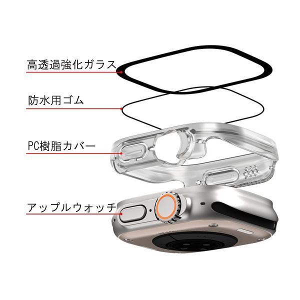 【店内全品|２点10%OFF】 アップルウォッチ カバー 防水 アップルウォッチ ケース 保護カバー 防水ケース 40mm 41mm 44mm 45 mm 49mm ガラス マット感 爆買 #2 | Apple Watch | 14