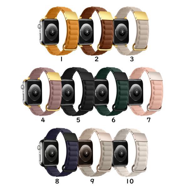 【店内全品|２点10%OFF】 アップルウォッチ バンド 女性 男性 マグネット apple watch バンド レザー アップルウォッチ ベルト ブランド 磁力アップ 爆買 #2 | Apple Watch | 03
