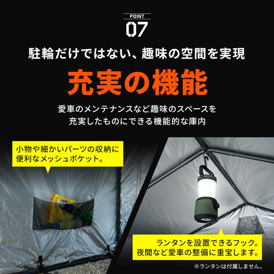 汎用 バイクガレージ タイヤ保管 タイヤカバー 収納 中型バイク2台対応 オートバイ 自転車 サイクルポート 日除け 防水 盗難防止 パーツ シェアスタイル 爆買_8