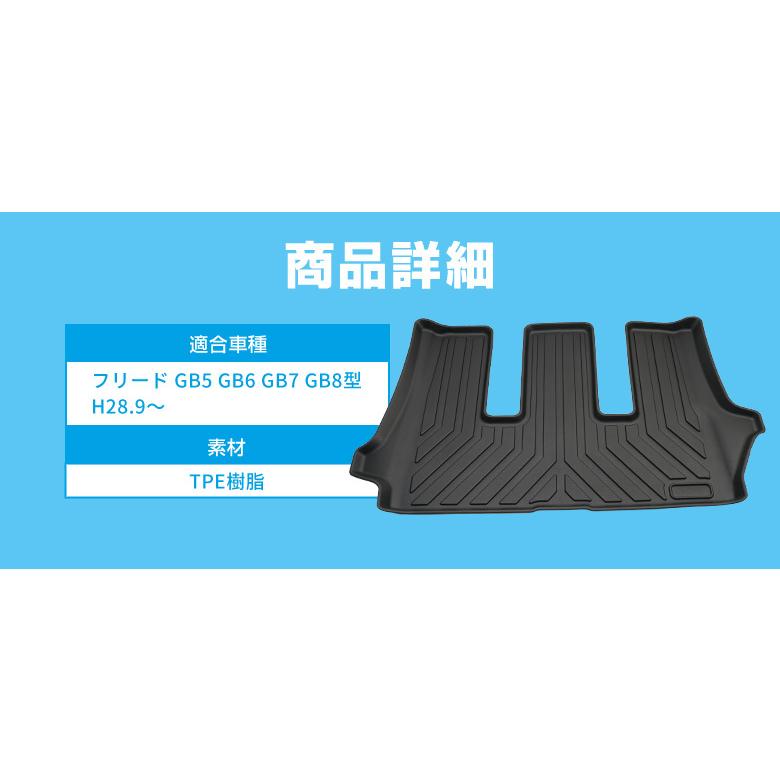 シェアスタイル 3D ラゲッジマット フリード GB5 GB6 GB7 GB8型 専用