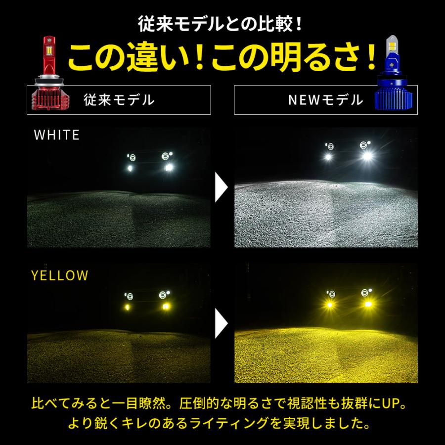 新灯体 2色フォグ Zデュアルインパクト LED フォグランプ 2色 切り替え 車検対応 フォグ ホワイト イエロー バイカラー シェアスタイル｜ss-style8｜09