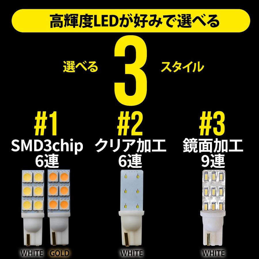シェアスタイル T10 LED バルブ 6連 9連 無極性 板型 プレート 高輝度