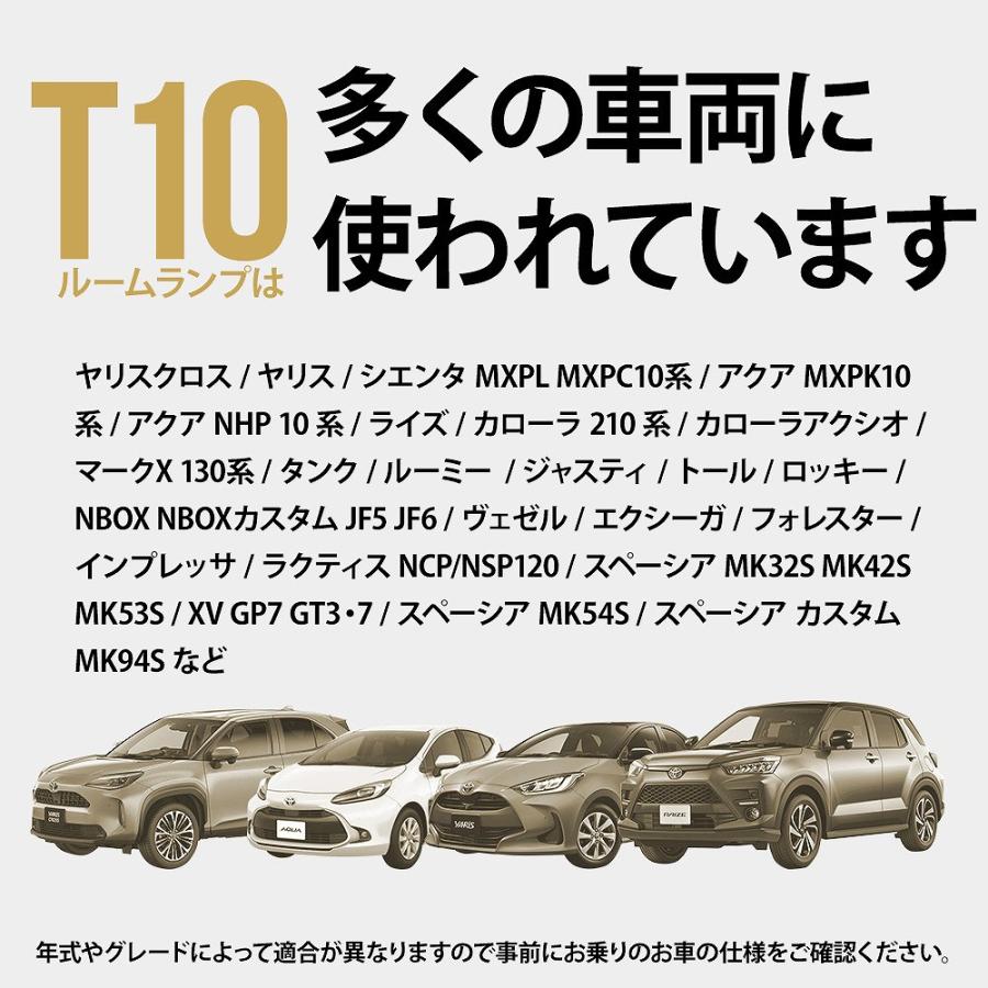 シェアスタイル T10 LED バルブ 6連 9連 無極性 板型 プレート 高輝度