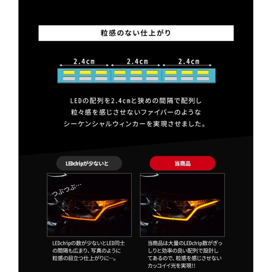 リア専用 シーケンシャル 流れるリアウィンカー LED テープ 側面発光 LED ブレーキ スモール レッド LED テープライト シェアスタイル｜ss-style8｜09