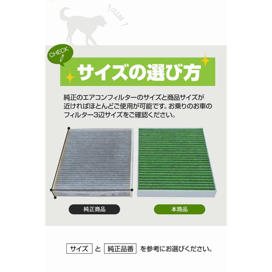 【一部予約販売 7月中旬入荷予定】 車両用 4層 活性炭 使用 エアコンフィルター 抗菌 花粉 pm2.5 対応  シェアスタイル カスタム パーツ｜ss-style8｜20