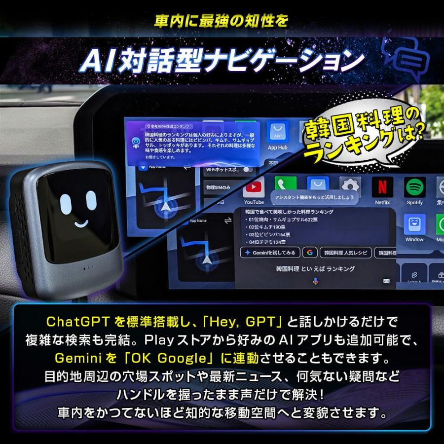 シェアスタイル CarPlay搭載車 アンドロイド AI BOX mini 車載スマート
