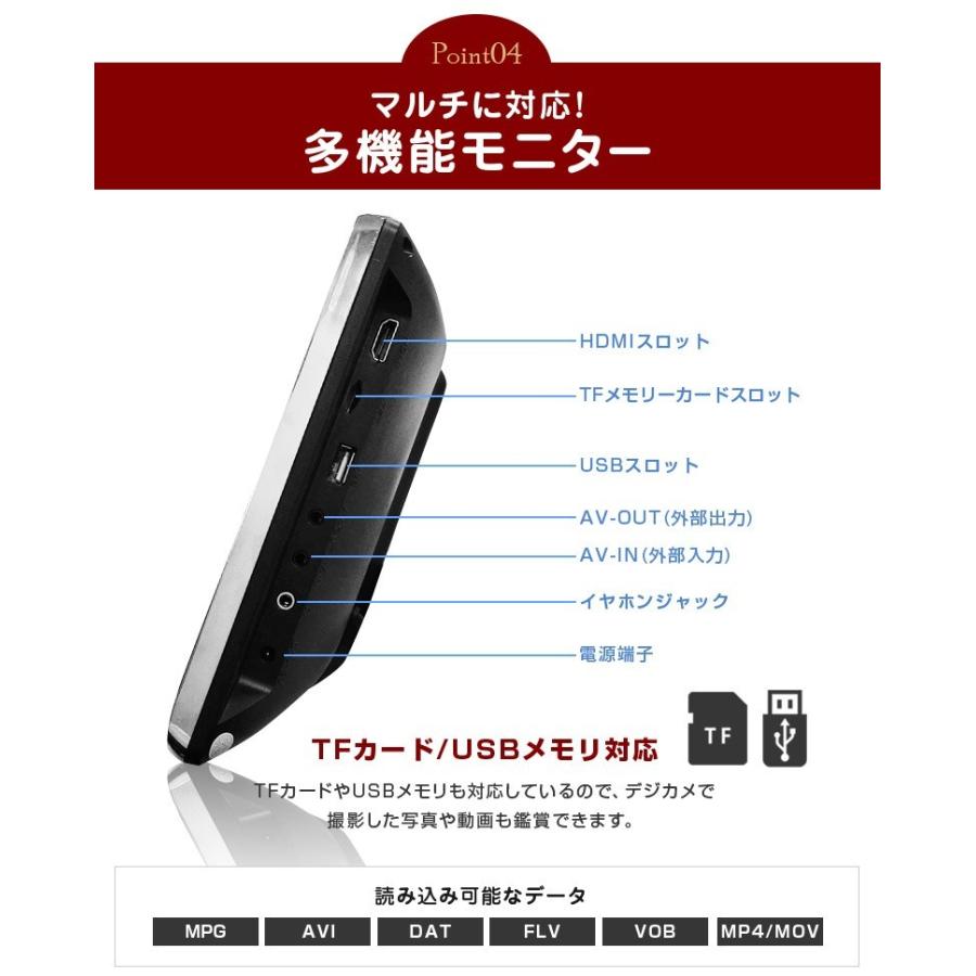 シェアスタイル　車載モニター HDMI SD USB 対応 シェアスタイル 後部座席用 大画面DVDプレイヤー 2台セット 11.6