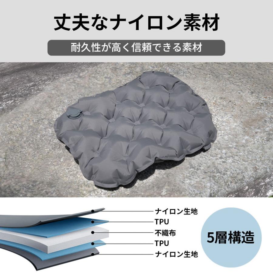 シェアスタイル ポータブル エアークッション 空気を入れるだけ 収納袋