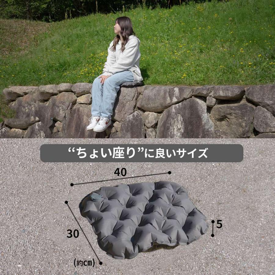 シェアスタイル ポータブル エアークッション 空気を入れるだけ 収納袋