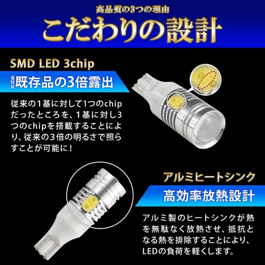 LEDバルブ フィットシャトル T16 ウェッジ球 5W バック球用 ホワイト 2個セット シェアスタイル｜ss-style8｜05