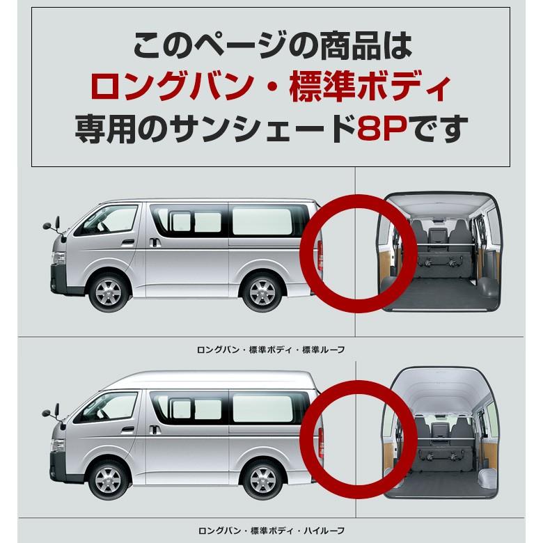 サンシェード ハイエース 200系専用設計 5ドア車専用 カーシェイド 日よけ 遮光  車中泊グッズ シェアスタイル カスタム パーツ｜ss-style8｜08