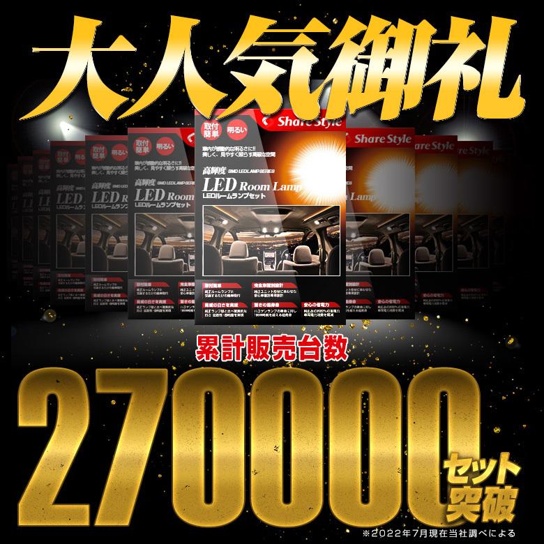 シェアスタイル　30アルファードルームランプ　ラグジュアリーゴールド ヴェルファイア アルファード 30系 LED ルームランプ LED仕様車