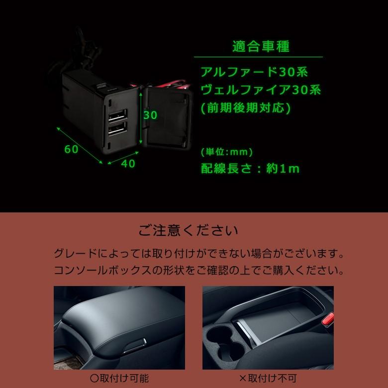 シェアスタイル センターコンソール 増設 USB チャージャー 