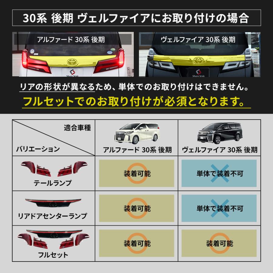シェアスタイル アルファード ヴェルファイア 30系 後期 40系風 シェアスタイル アルファード ヴェルファイア 30系 後期 40系風