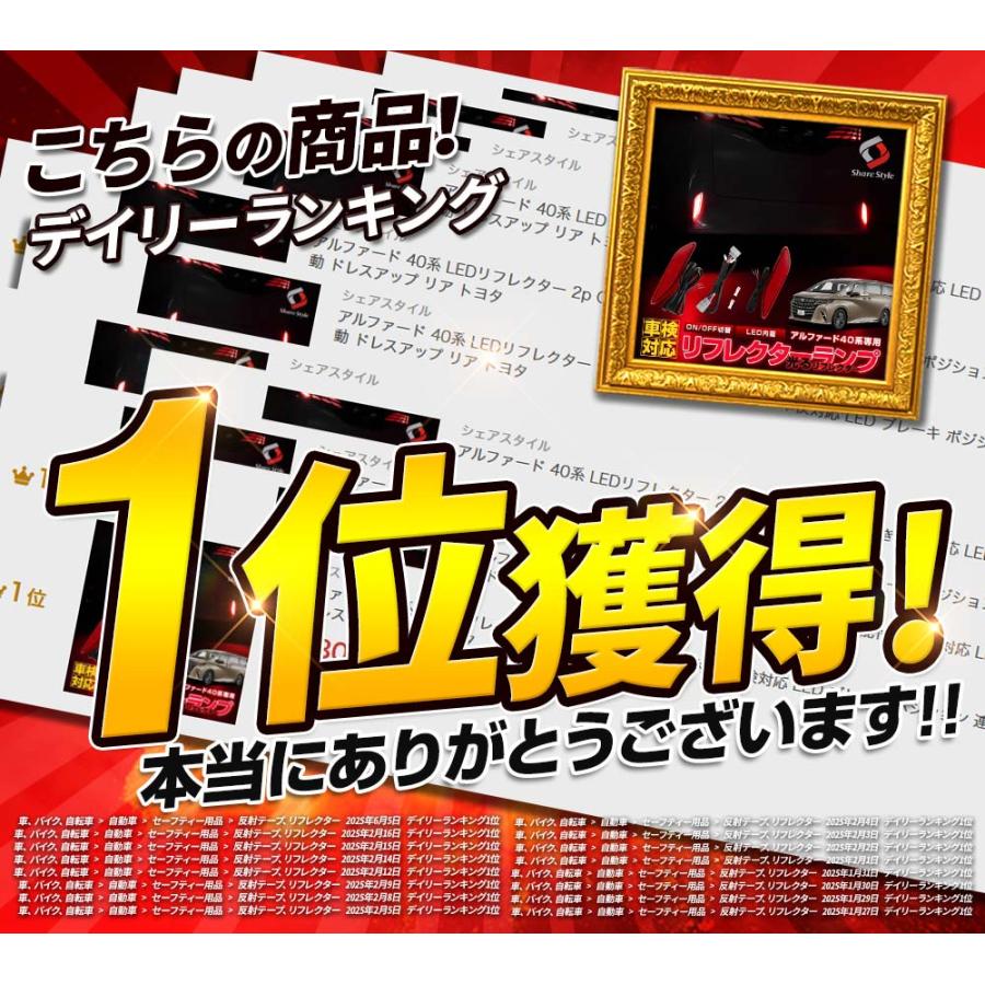 アルファード 40系 LEDリフレクター 2p ON OFF 切替機能付き アルファード 40系 LEDリフレクター 2p ON OFF 切替機能付き