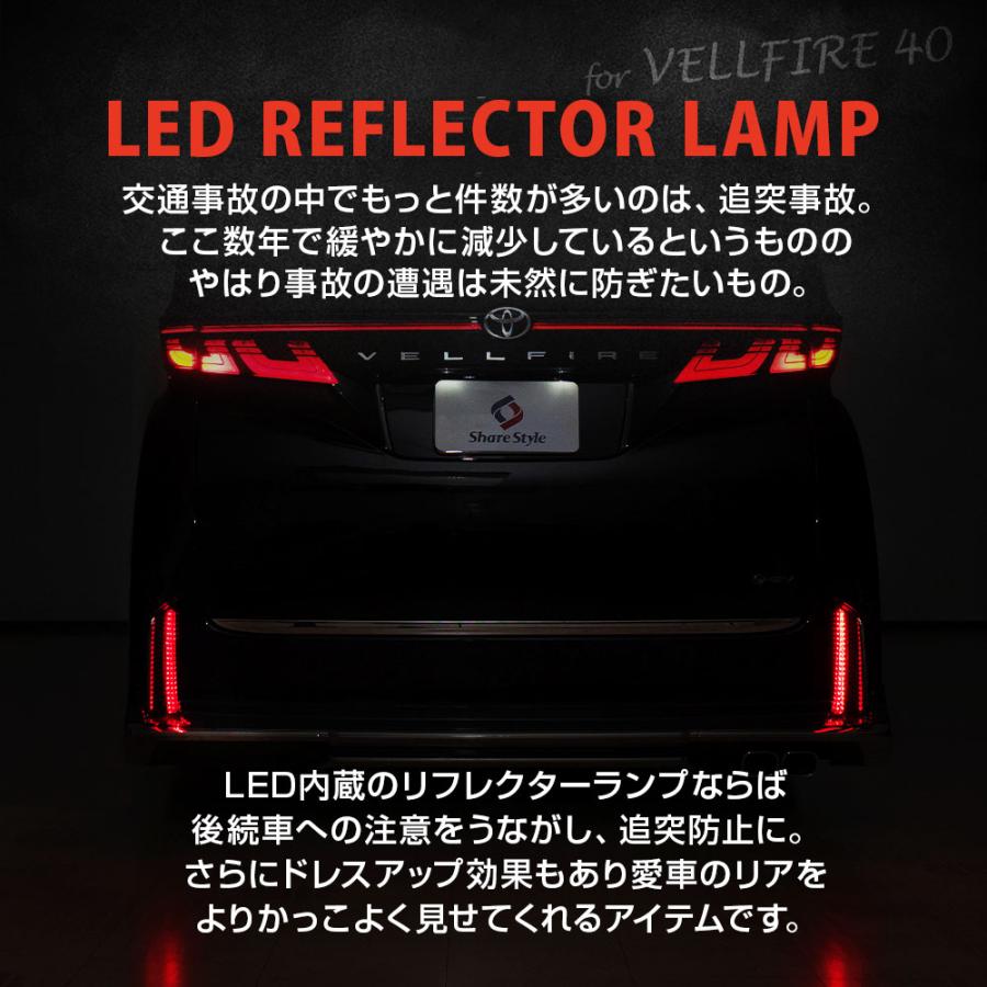 シェアスタイル LEDリフレクターランプ ヴェルファイア 40系