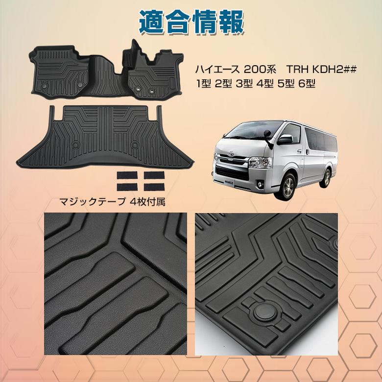 シェアスタイル 3D フロアマット ハイエース 200系 3Dフロアマット TRH