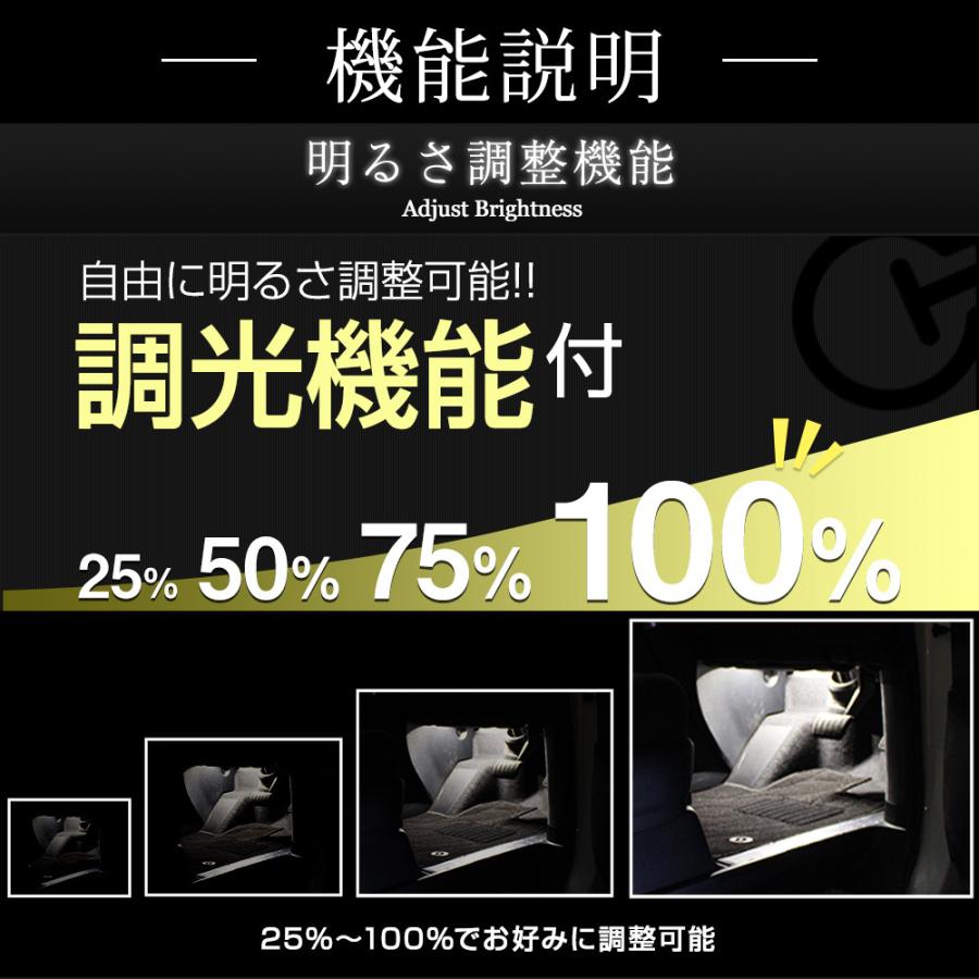 ノア ヴォクシー 90系 RGBフットランプ 8カラー切替 調光機能搭載 LED 足元 カスタム パーツ シェアスタイル | シェアスタイル | 03