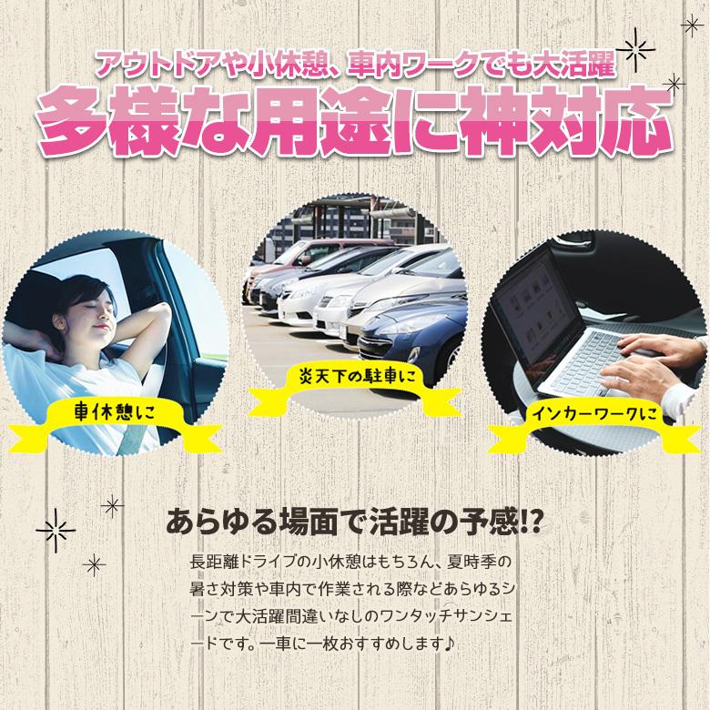 プリウス 50系 前期 後期 PHV 専用設計 ワンタッチサンシェード 1p フロントガラス用 日除け  断熱 簡単収納 アクセサリー 車中泊グッズ シェアスタイル｜ss-style8｜06