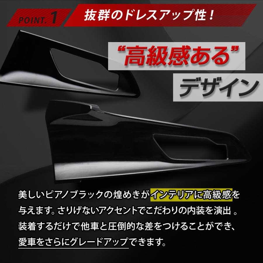 シェアスタイル プリウス 60系 専用 インナードアハンドルパネル シェアスタイル プリウス 60系 専用 インナードアハンドルパネル