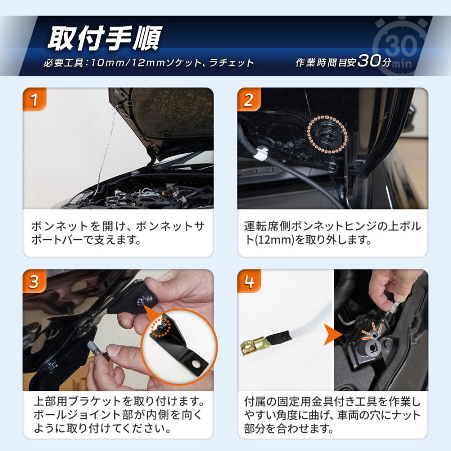 シェアスタイル ボンネットダンパー プリウス 60系 ボンネットが軽く