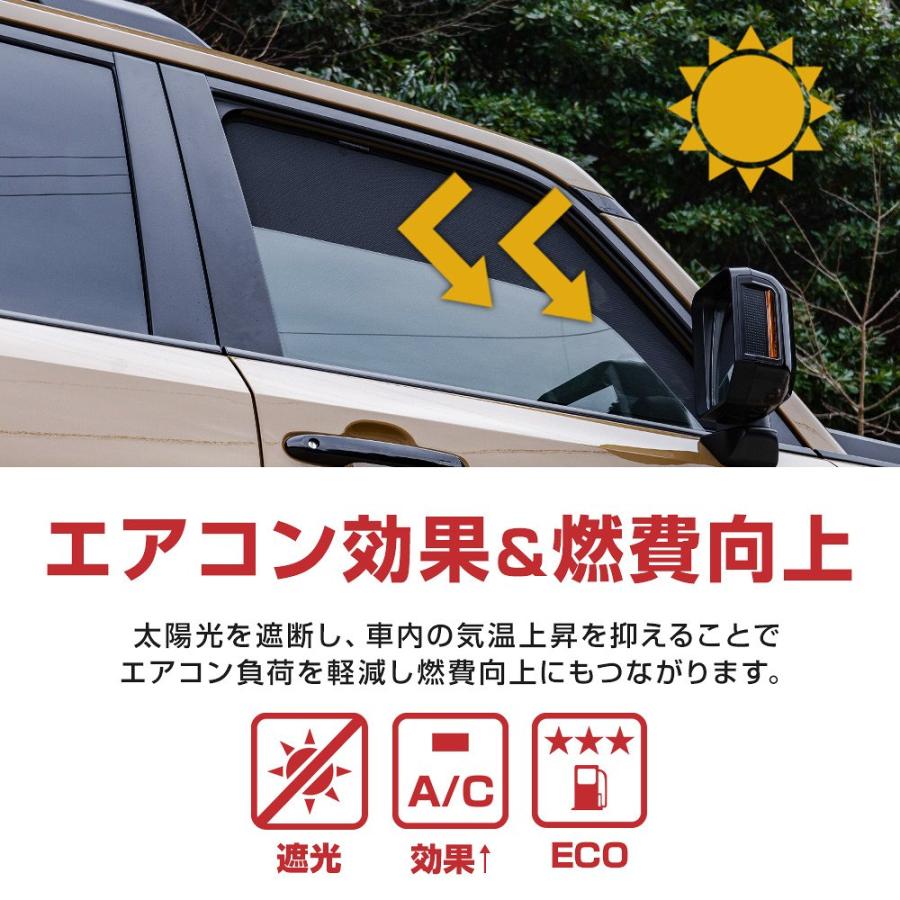 シェアスタイル ランクル 250 メッシュシェード 運転席 助手席 2p 日よ