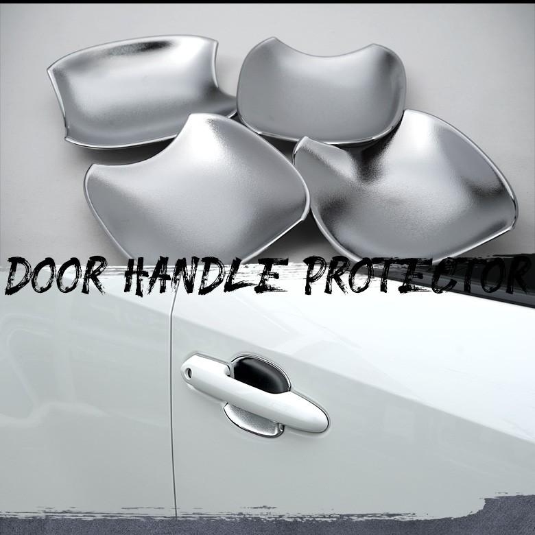 RAV4 50系 専用 ドアハンドルプロテクター4P メッキ パーツ 外装 傷防止 ドア皿 ドアノブ シェアスタイル｜ss-style8｜02